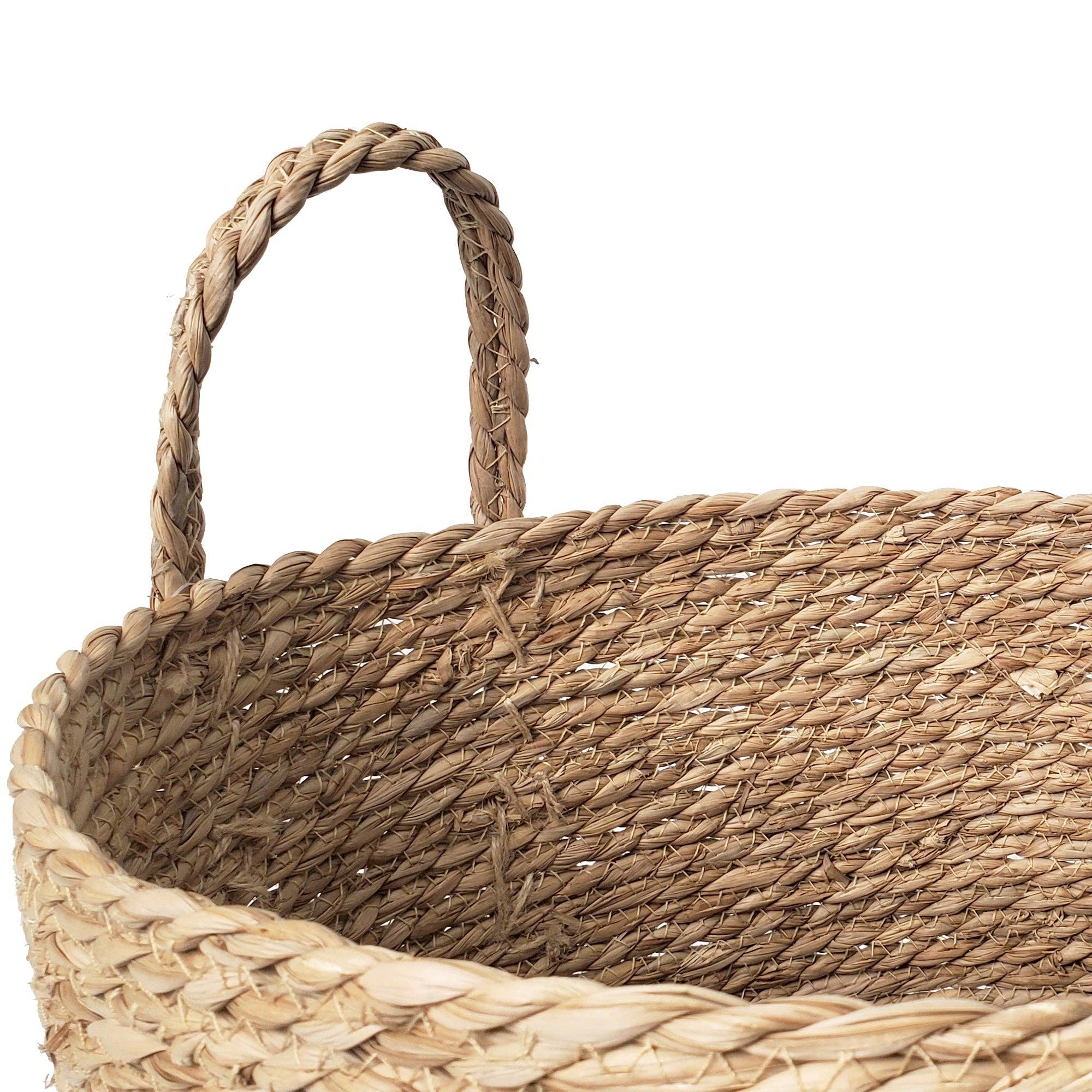 Portofino International Trading, USA - Wholesale Basket - Woven Rattan Floor Round Basket - 14" Diameter x 12"H2
