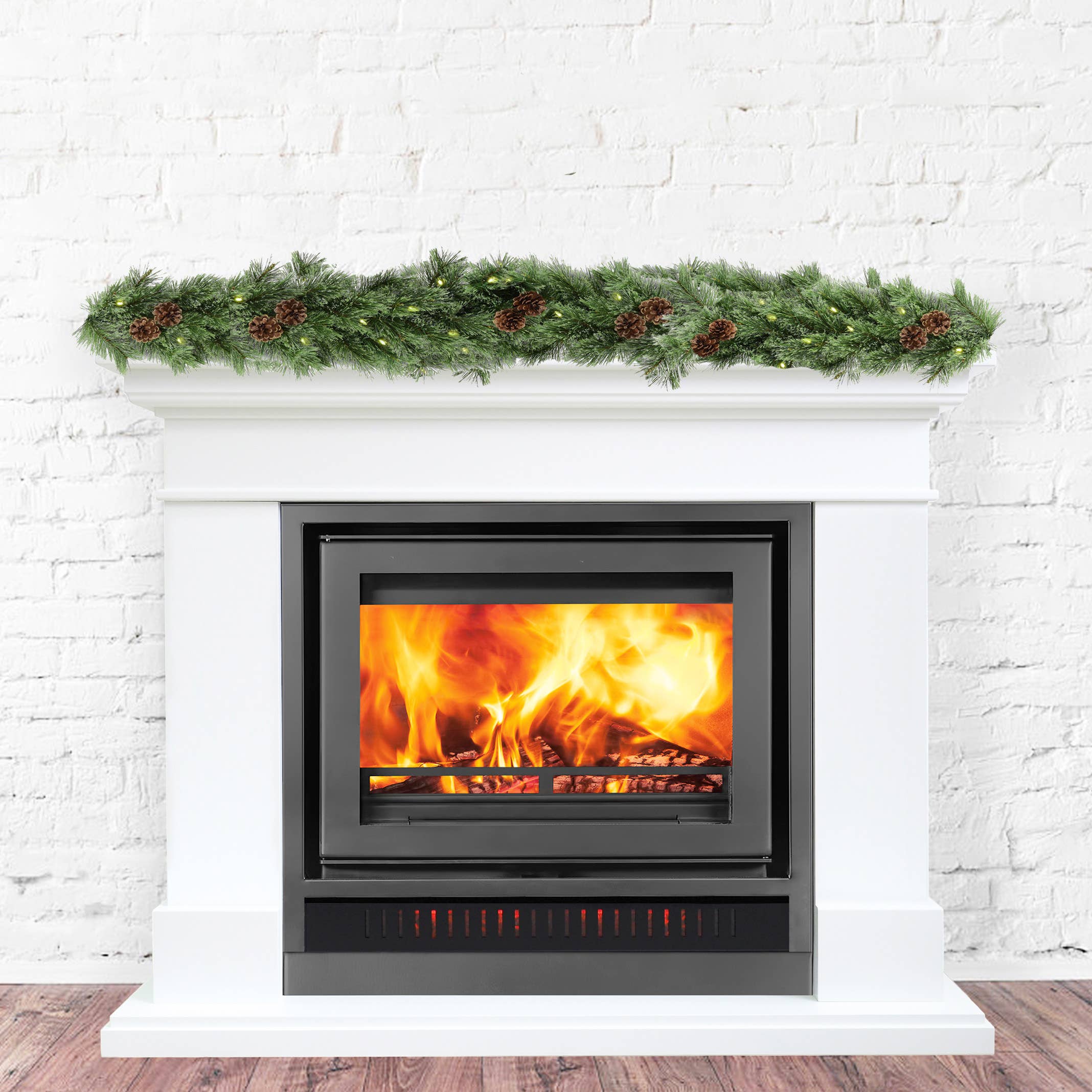 Haute Decor - Wholesale Bunting/Garland - 6' Prelit Cashmere Christmas Garland2