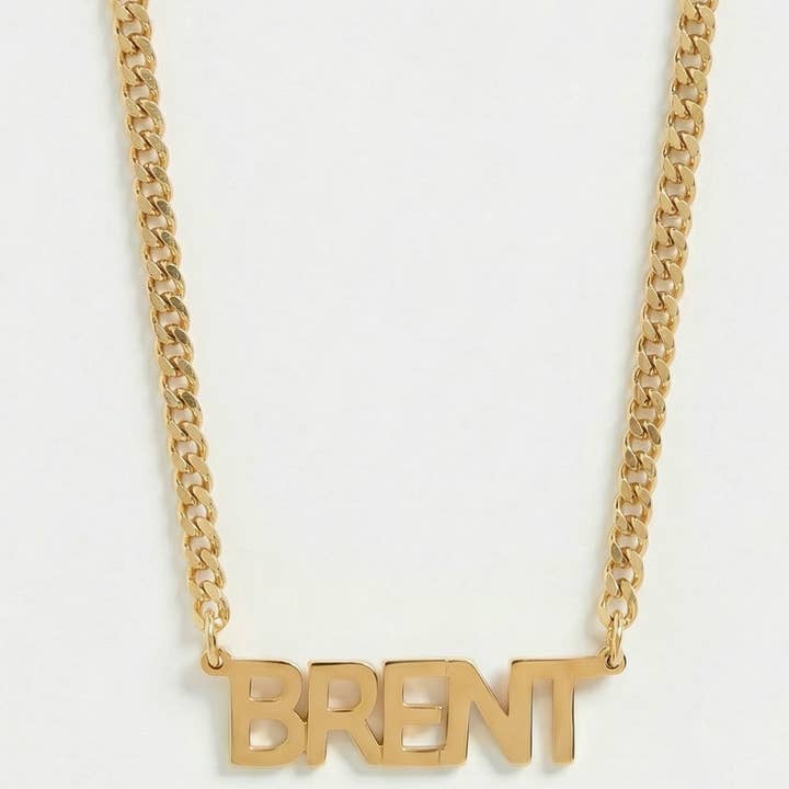 The Mini Choker Nameplate for wholesale by The M Jewelers