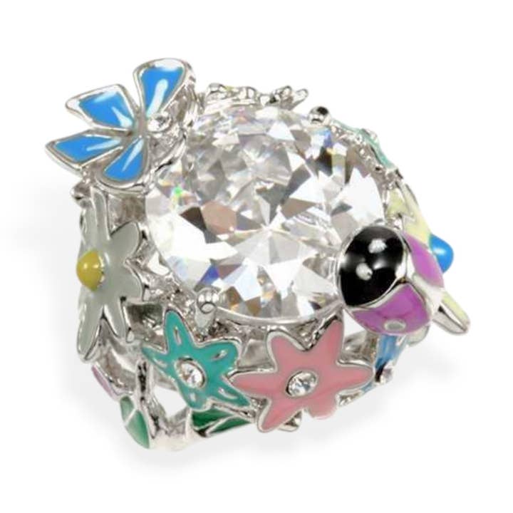 Lady Bug Cubic Zirconia Iconic Ring for wholesale by Rope & Spurs