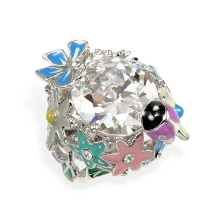 Lady Bug Cubic Zirconia Iconic Ring for wholesale by Rope & Spurs