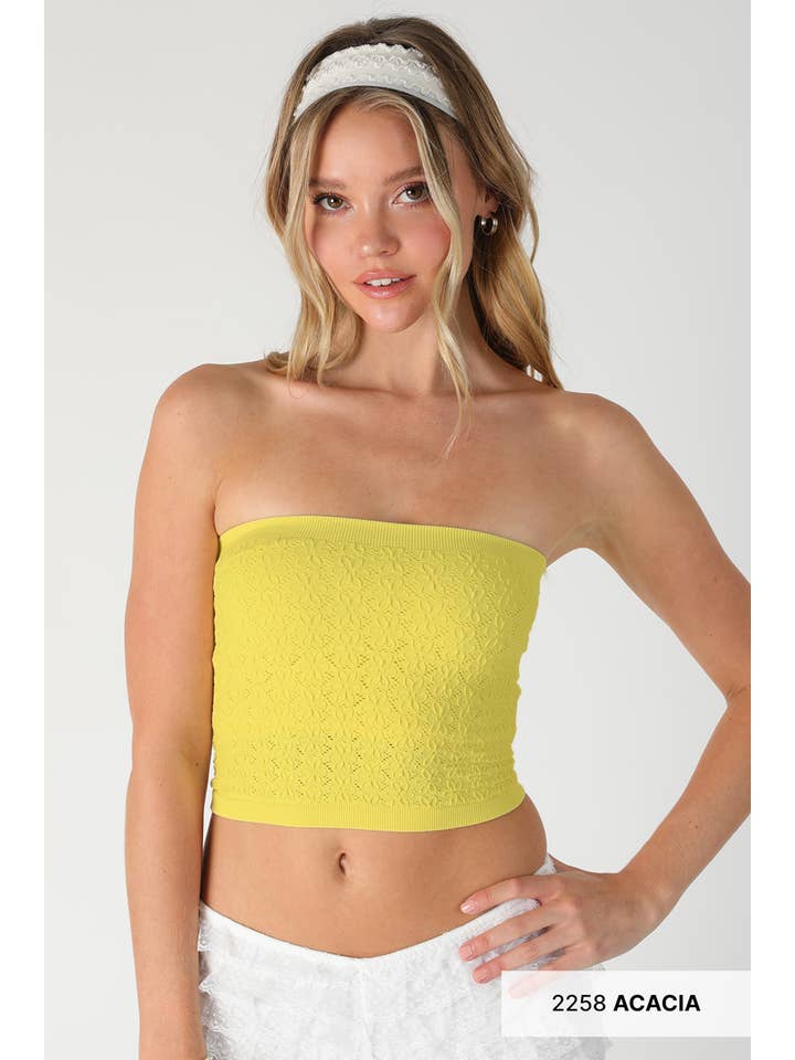 NIKIBIKI - Wholesale Bustier - Women's - NS8376 - Floral Lace Tube Top5