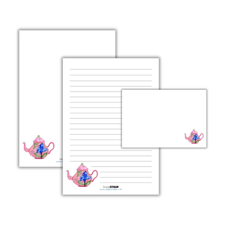 Pink Teapot for wholesale by Simple Scribble