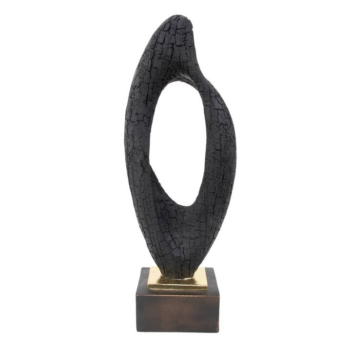 Black Wood Sculpture for wholesale by Lillian Home