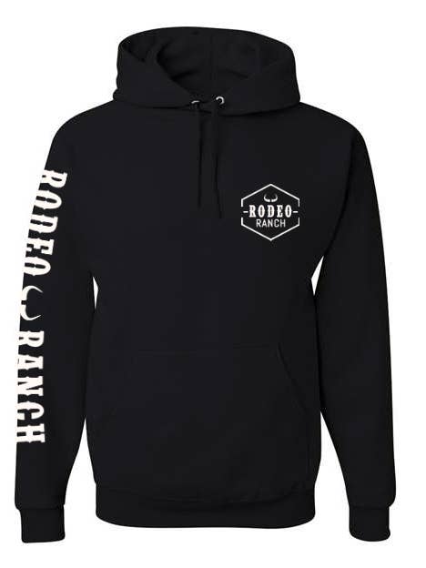Rodeo Ranch Branding Logo Hoodie Sweatshirt - Black for wholesale by Rodeo Ranch