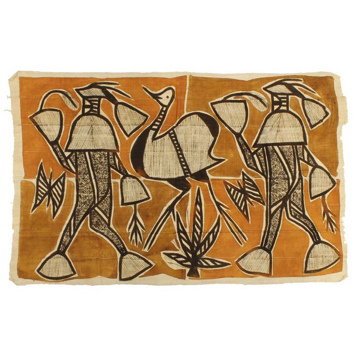 The Niger Bend - Vendita all'ingrosso Arazzi/Tessuti d'arredo - Korhogo - Tessuto africano stampato Costa d'Avorio, 137,2 x 83,8 cm
