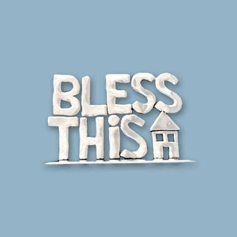 Basic Spirit - Wholesale Plaque - Small Bless This House Standing Word Plaque