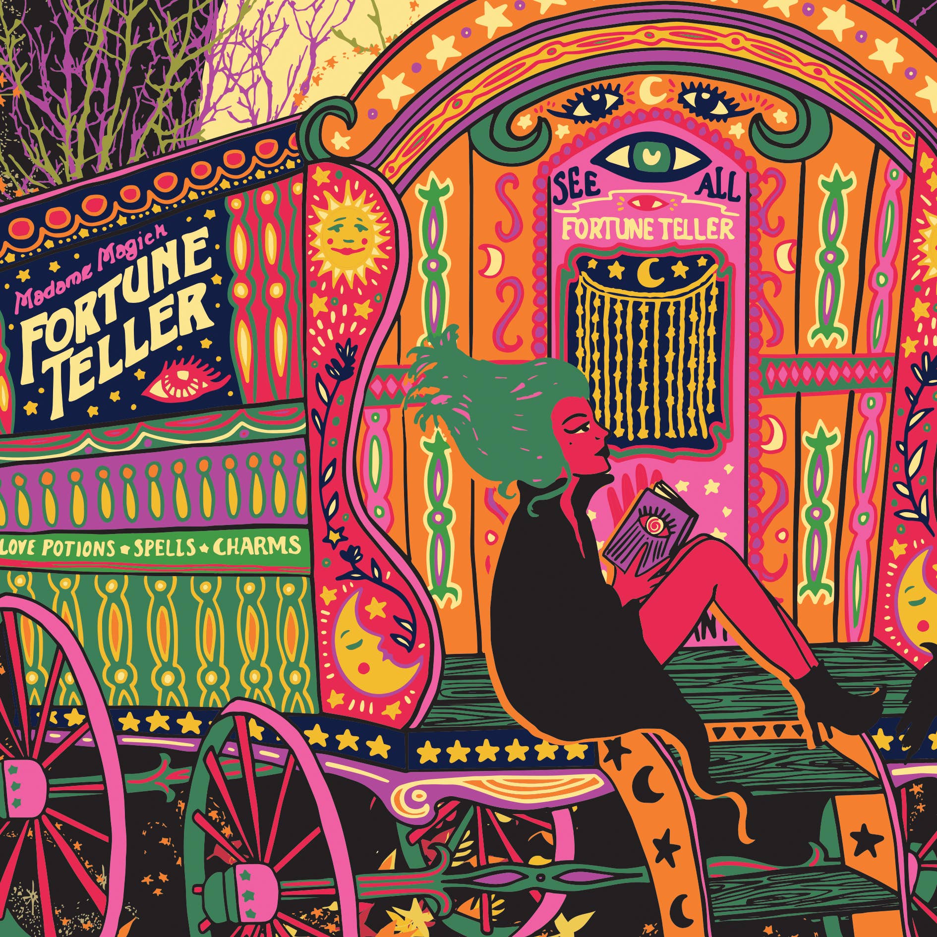 Lost Plots - Wholesale Art Print - I Put A Spell On You - Fortune Teller Print2