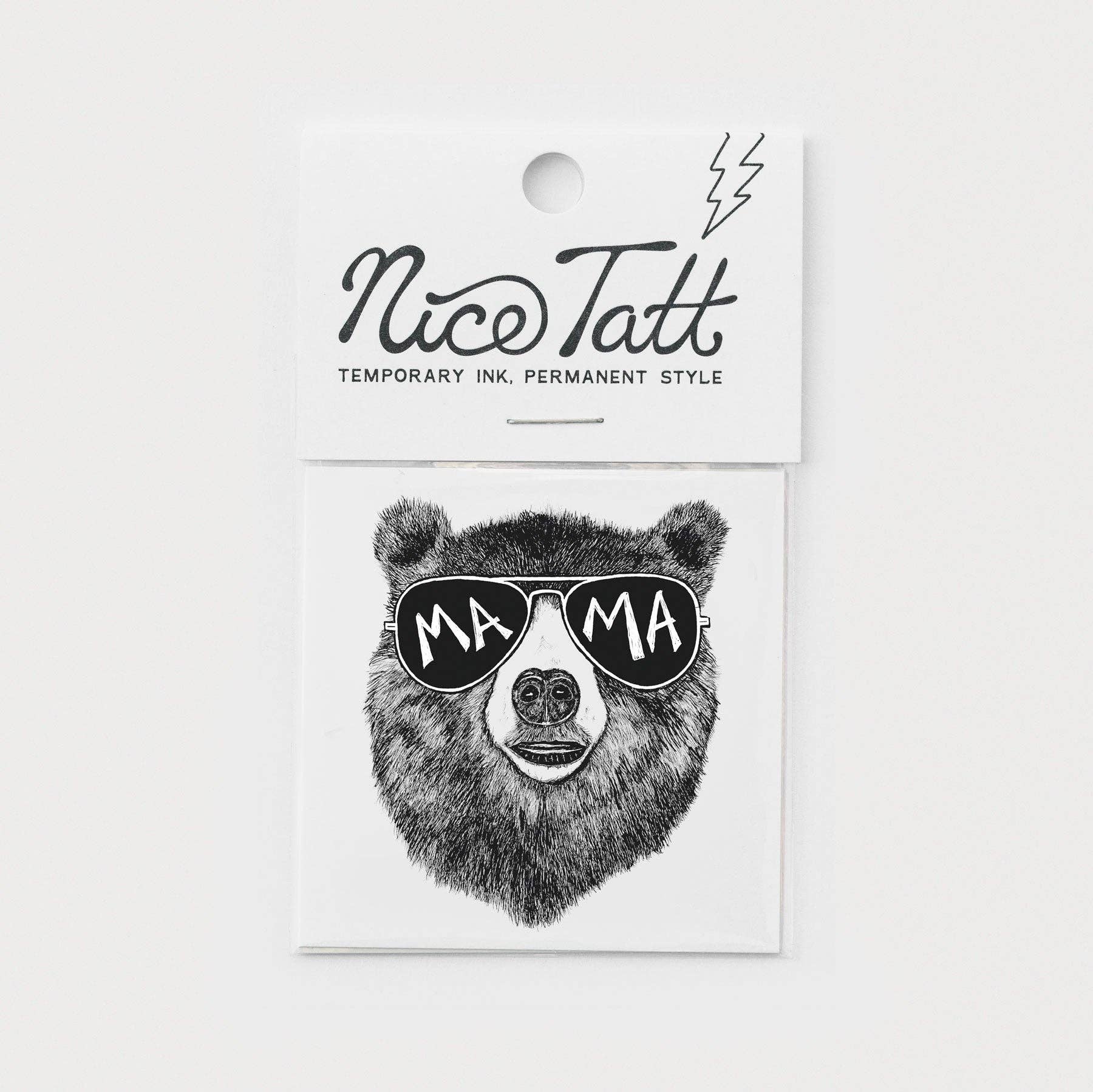 Nice Enough Stickers - Wholesale Temporary Tattoo - Mama Bear - Temporary Tattoo