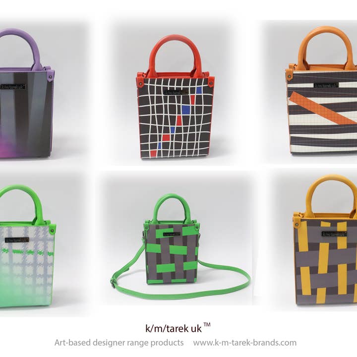 Art-based designer range handbags by K. M. Tarek UK for wholesale by K. M. TAREK DESIGNER BRANDS INT'L GROUP (UK) LTD