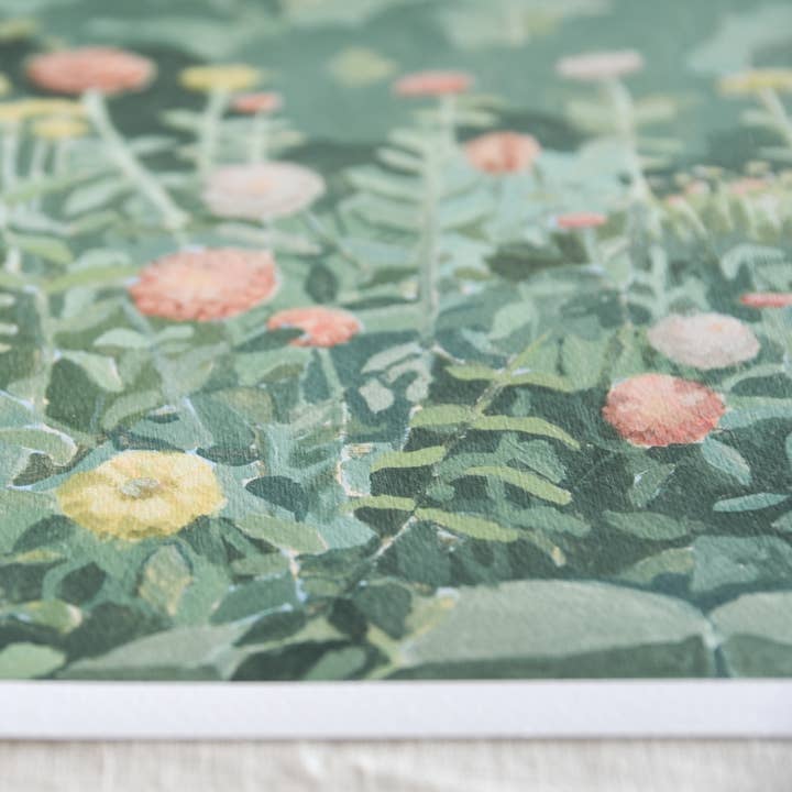 Amanda Bur Art - Wholesale Art Print - Zinnia Fine Art Print3