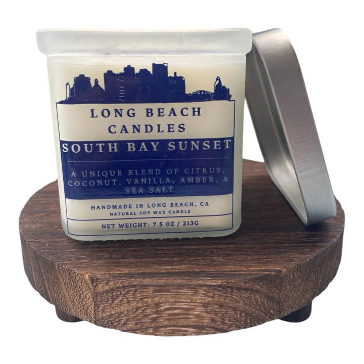 South Bay Sunset 7.5 oz Candle for wholesale by Long Beach Candles