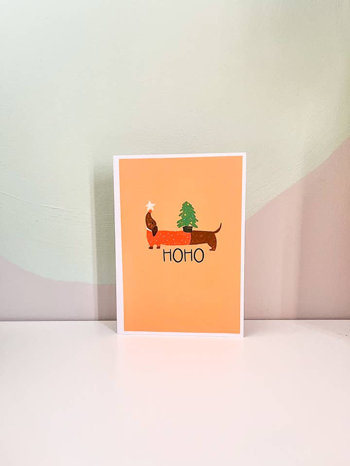 Biglietti di auguri HOHOHO, Manchester, pacchetto, Natale per la vendita all'ingrosso da parte di Blümeli Shop