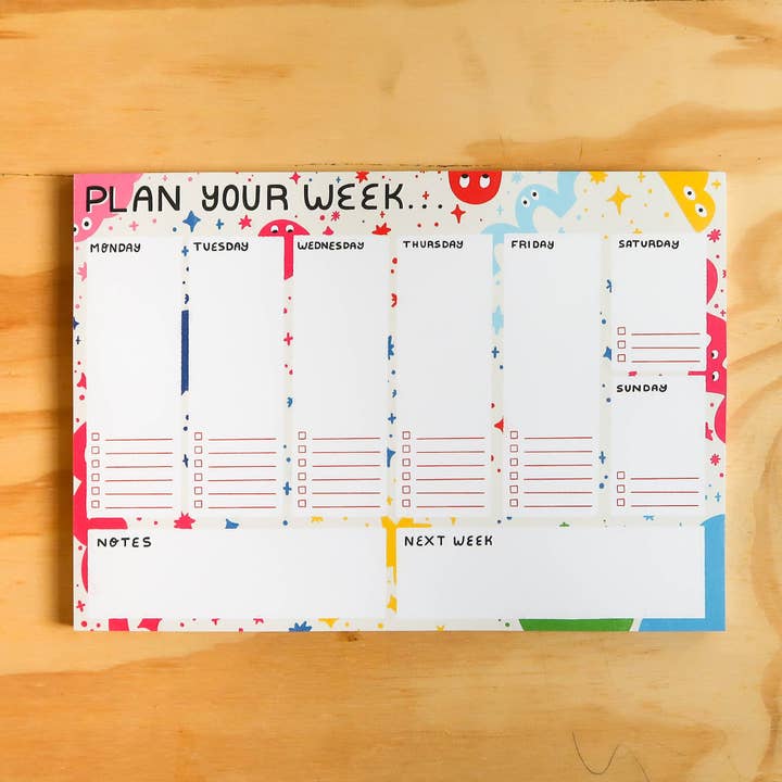 Finest Imaginary - Wholesale Planner - Productive Pals Plan Your Week A4 Planner Pad (Left Bind)
