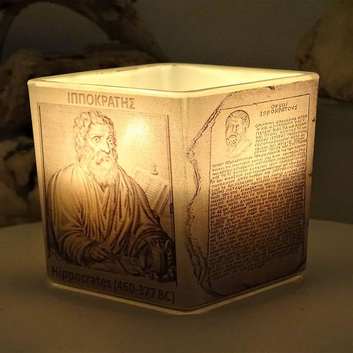 Vela natural de soja Hippocrates com aroma Sweet Spice por atacado de Aroma Greece