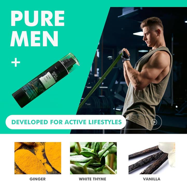 VIAI Beauty - Wholesale Deodorant - Men's - AQUA BLANCE Deodorizing Body Spray1