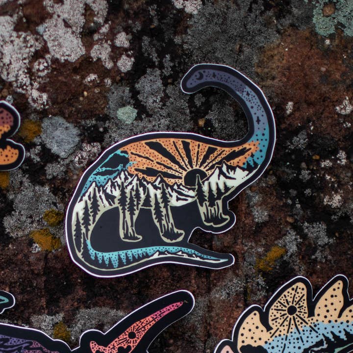 Autocollant Brontosaure pour la vente par Atomicchild