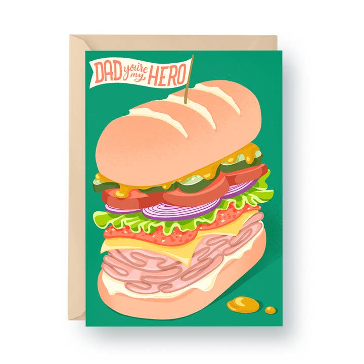 hey, alissandra - Venta al por mayor Tarjetas del Día del Padre - Papá, Eres Mi Héroe - Tarjeta A2