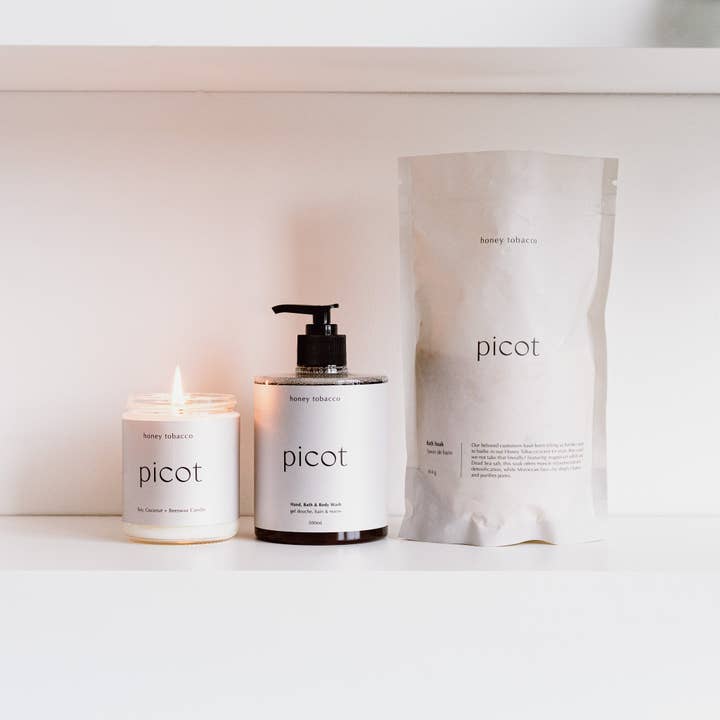 Ensemble Essentiel Miel et Tabac pour la vente par Picot