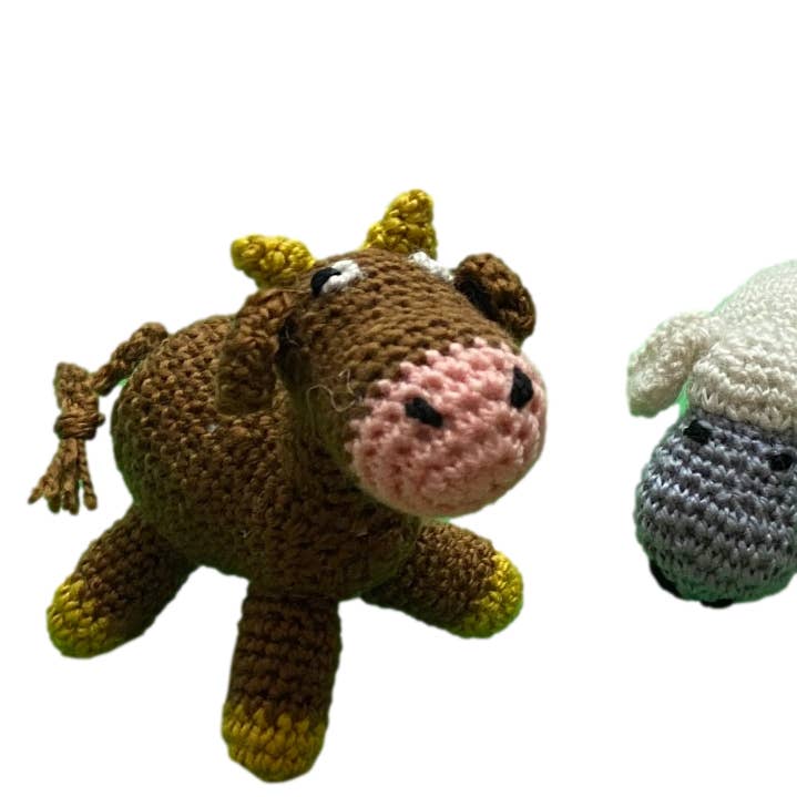 HDIF-USA - Wholesale Ornament - Crocheted Nativity Collection "Barn Animals"0