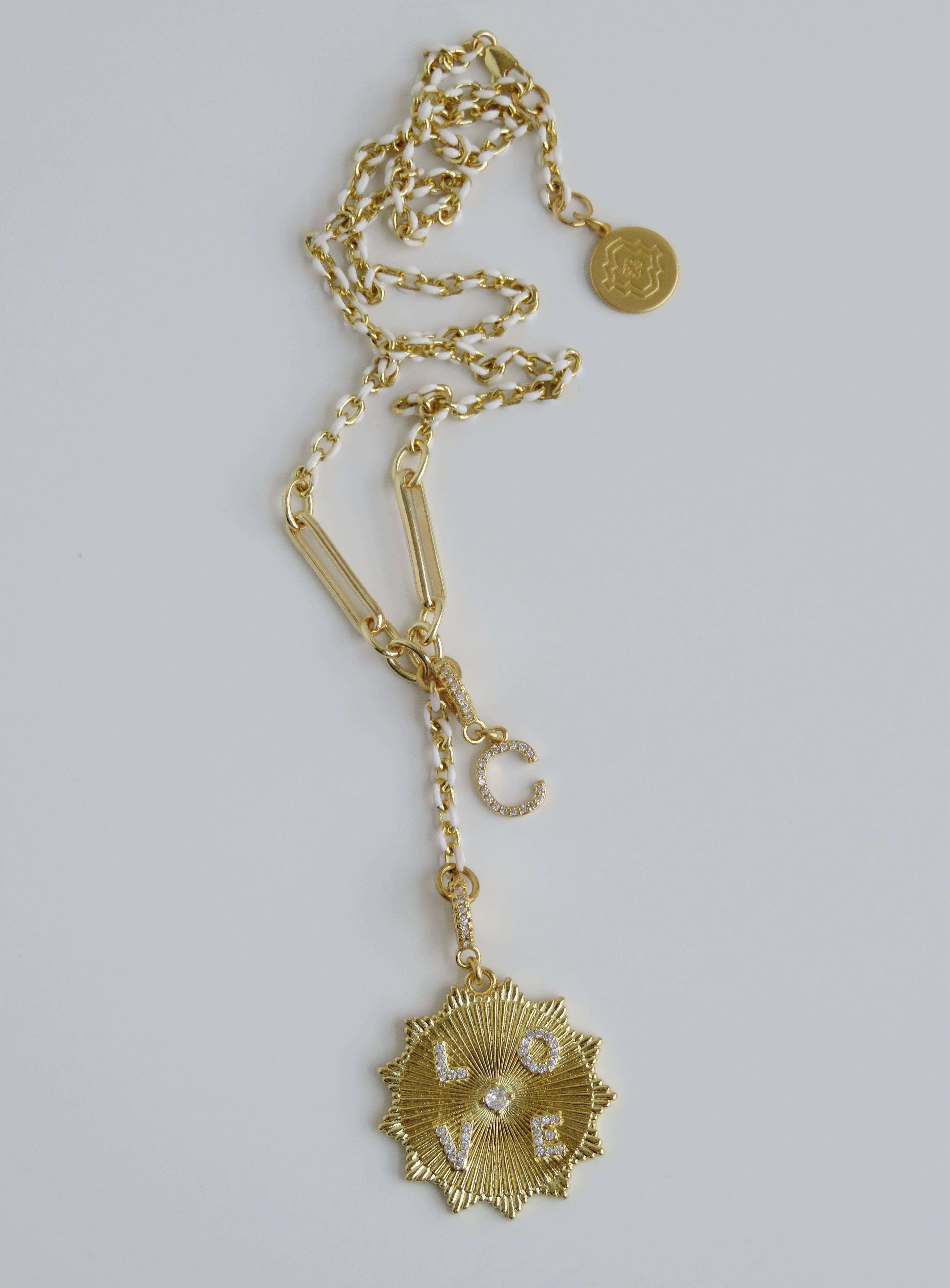 Boutique Suarez Co. - Wholesale Y-Neck/Lariat Necklace - White Oval Link Lariat Charm Holder Necklace7