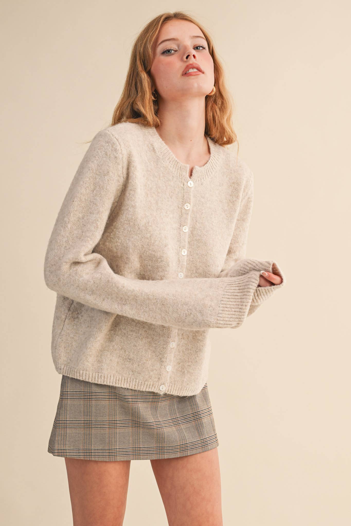 &MERCI - Wholesale Cardigan - Women's - MARLED KNIT SWEATER CARDIGAN MSW1124851