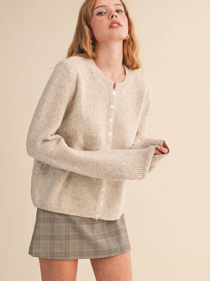 &MERCI - Wholesale Cardigan - Women's - MARLED KNIT SWEATER CARDIGAN MSW1124851
