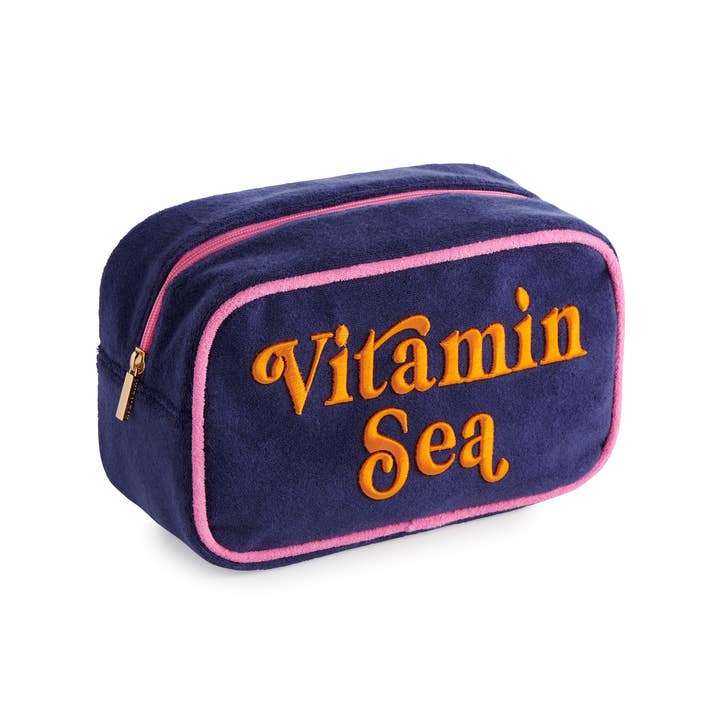 Shiraleah - Wholesale Pouch - Women's - CABANA "VITAMIN SEA" MEDIUM ZIP POUCH