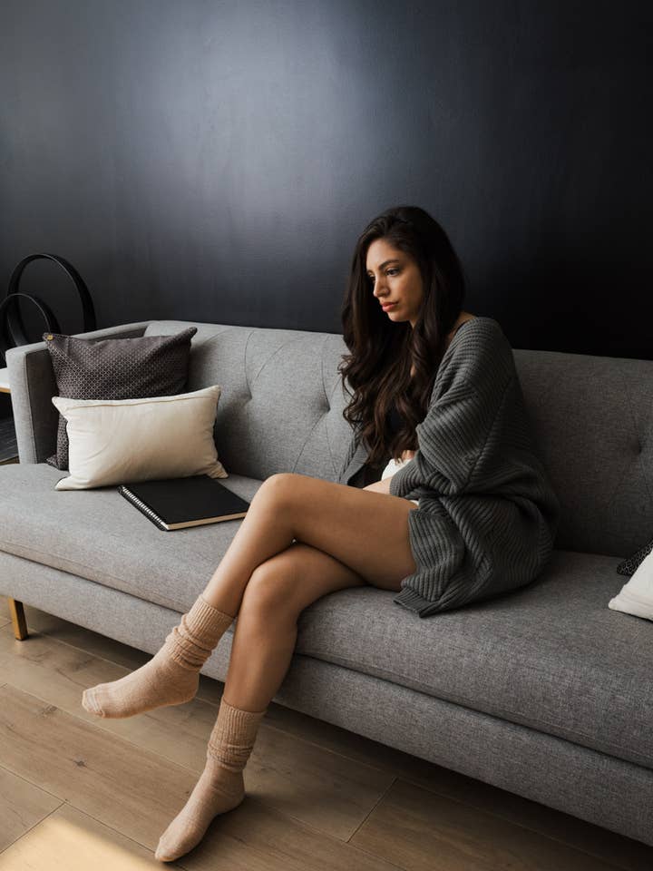 Leto Accessories - Wholesale Socks - Women's - Pastel Dreams Slouchy Knit Socks - Casual Knitwear 🧦10