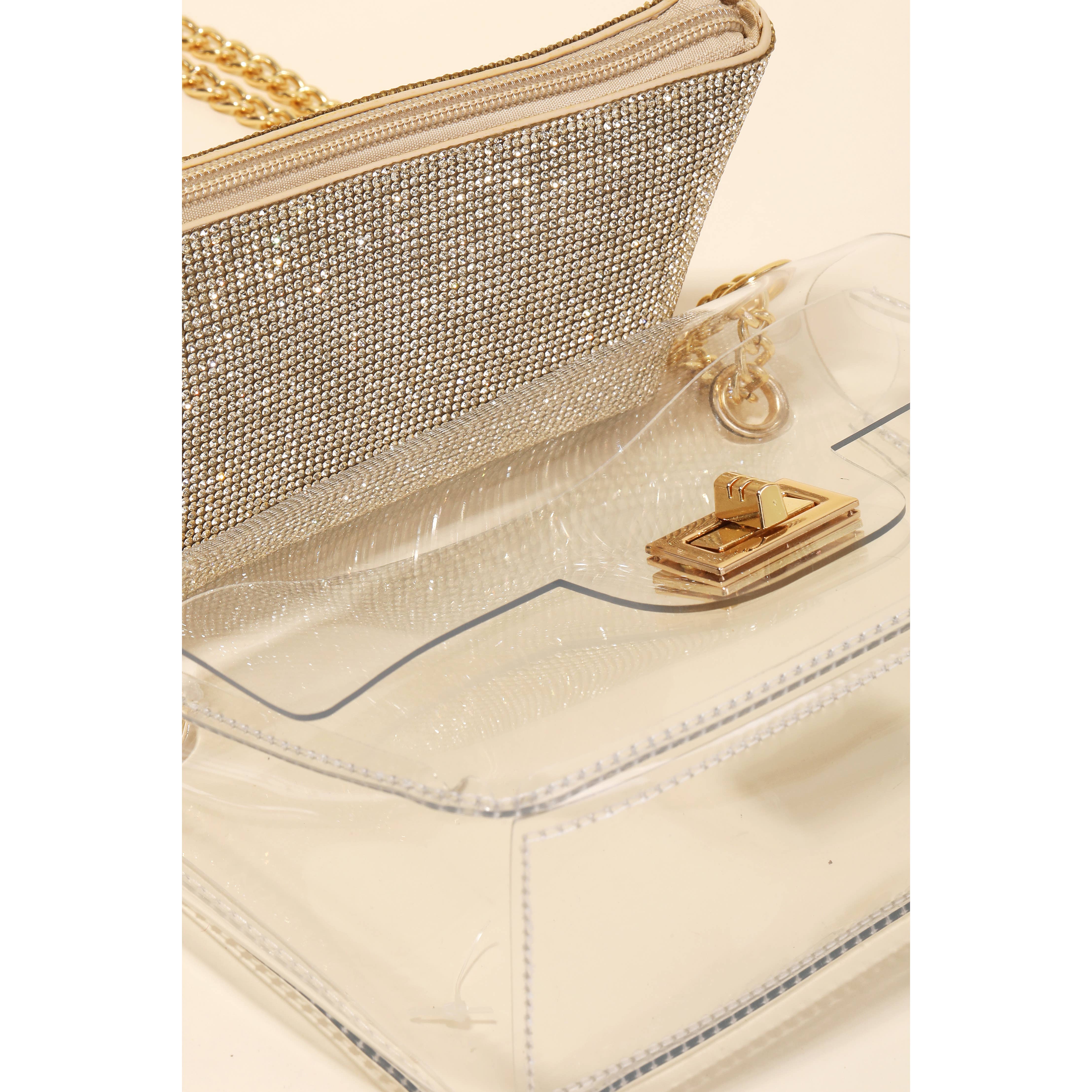 CLG Turn Lock Chain Strap Clutch Bag for wholesale on Faire2