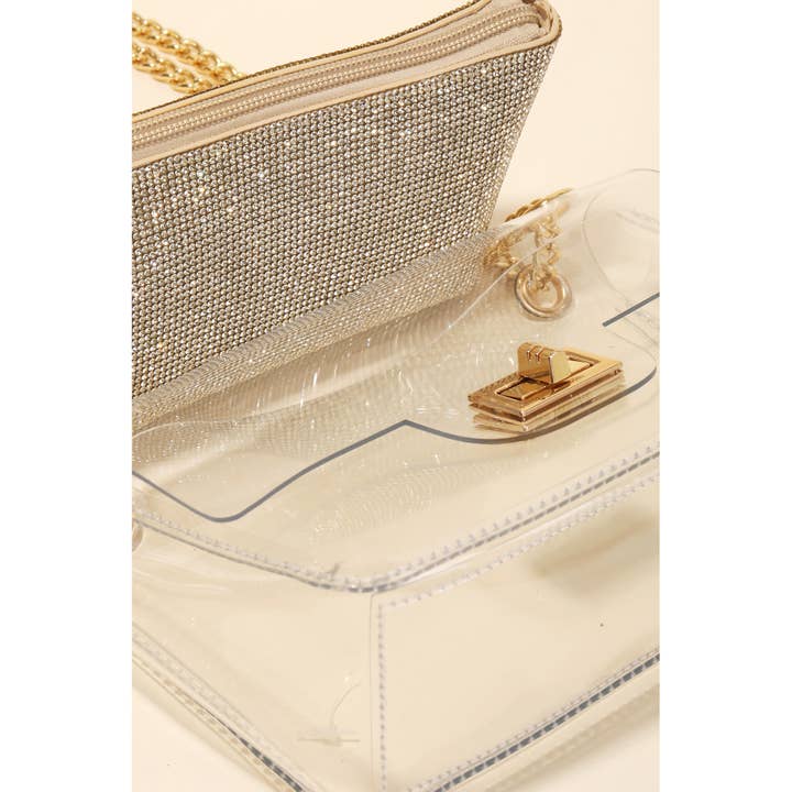 CLG Turn Lock Chain Strap Clutch Bag for wholesale on Faire2