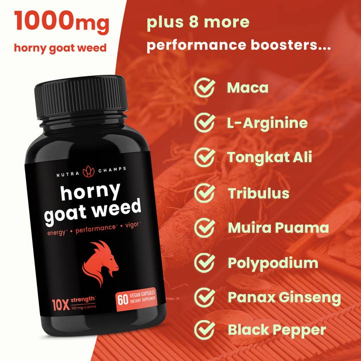 NutraChamps - Wholesale Oral Supplement/Vitamin - Horny Goat Weed - Performance Enhancement 3