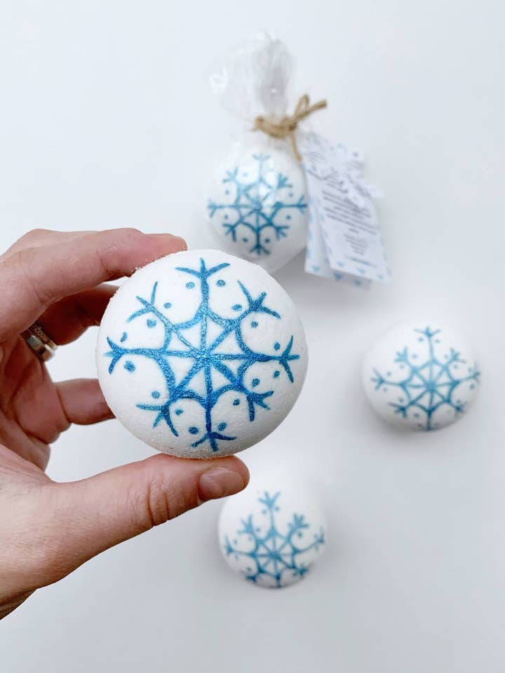 Bomba de banho de Natal Snowflake por atacado de La Bomba