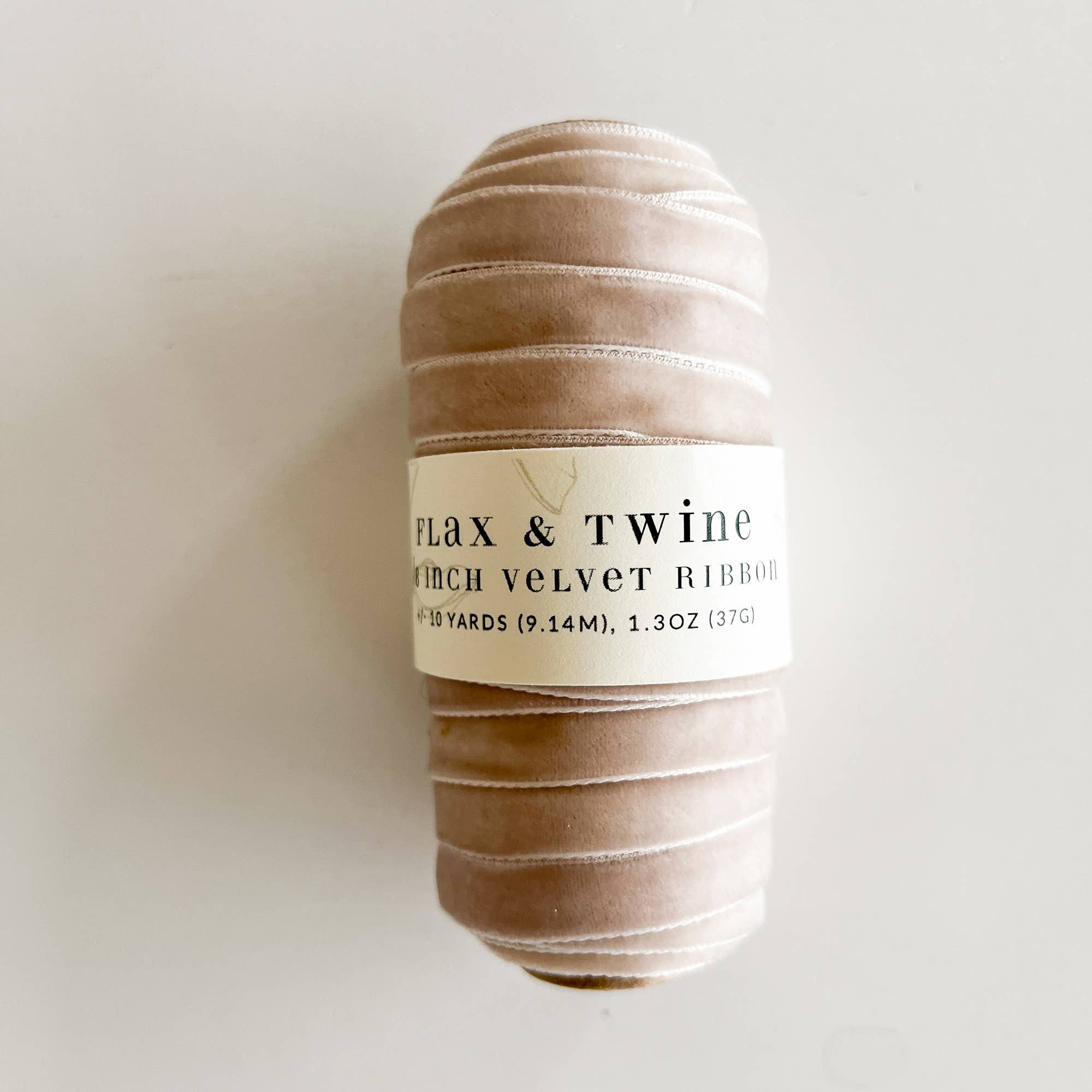 Flax & Twine - Wholesale Ribbon - Gift Wrapping - Flax & Twine 3/8" Velvet Ribbon - 10 Yards1