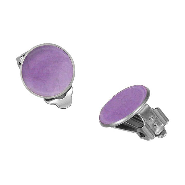 ASTRE MEDIUM CIRCLE CLIP-ON EARRINGS - F136W for wholesale by Mo Resin