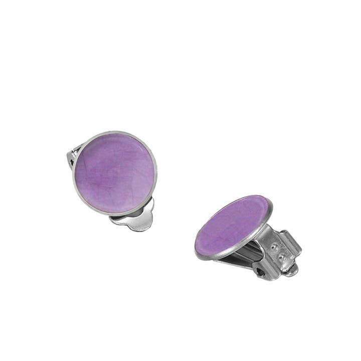 ORECCHINI A CERCHIO MEDIO ASTRE CLIP-ON - F136W per la vendita all'ingrosso da parte di Mo Resin