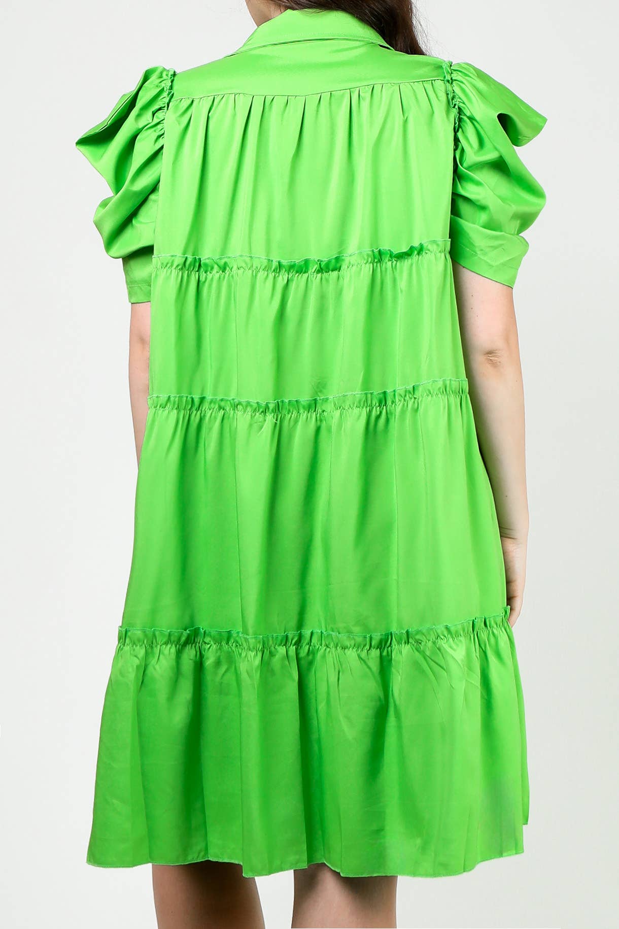 Flarix - Wholesale Dress - Women's - puff sleeve bobydoll mini dress9