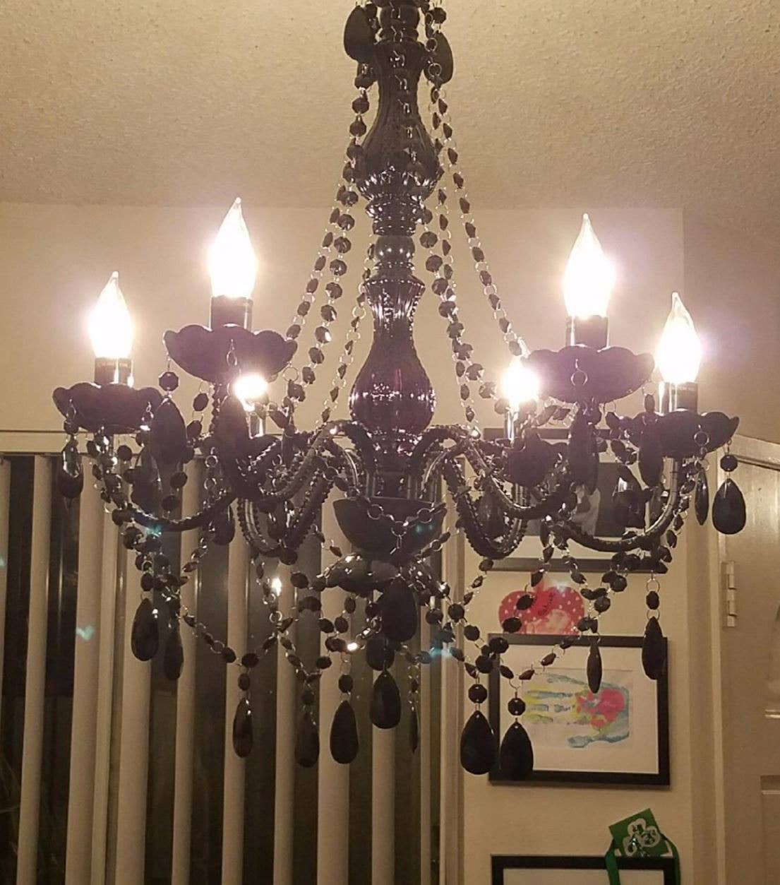 Think Brink - Wholesale Chandelier/Hanging Light - 6 Light Black Plug-in Chandelier6
