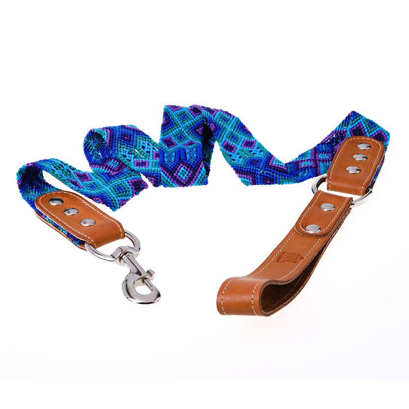 Apapáchalos- Pets - Wholesale Pet Leash - Dog - Quetzal blue dog leash1
