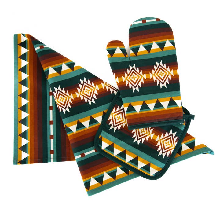 B.Yellowtail Kitchen Towel, Oven Mitt & Pot Holder Set and other Purchase Wholesale oven mitt set. Free Returns & Net 60 Terms on Faire trending on Faire.