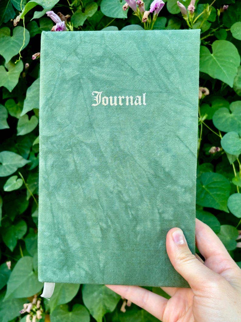 Petrichor & Co. - Wholesale Journal/Diary - Handmade Puffy Journal – Upcycled Thrifted Fabric, 100 Pages5