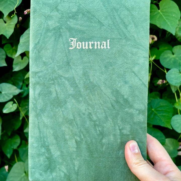 Petrichor & Co. - Wholesale Journal/Diary - Handmade Puffy Journal – Upcycled Thrifted Fabric, 100 Pages5