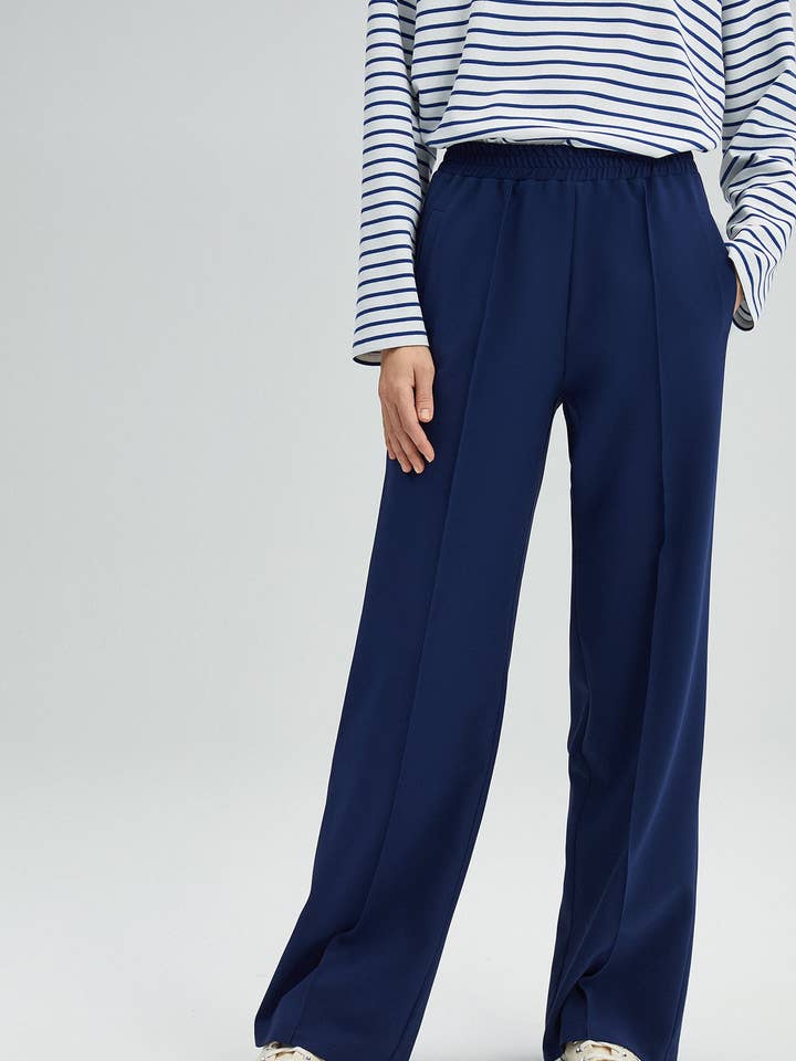 PANTALONES DE CREPÉ CANALÉ para venta al por mayor de Touché Privé EU