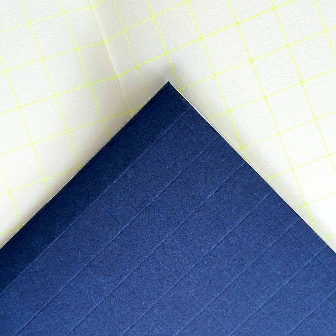 HERR & FRAU RIO - Wholesale Notebook - Grid Deep Denim Notebook1