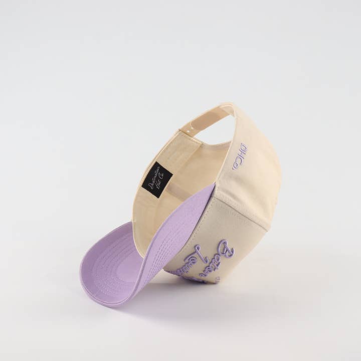 Beige Purple The "Baton Rouge" Script Hat for wholesale on Faire4
