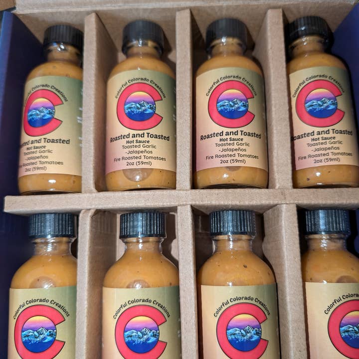 2 oz mini-flasker Individuelle smagsvarianter - ristet og ristet for engroshandel hos Colorful Colorado Creations llc.