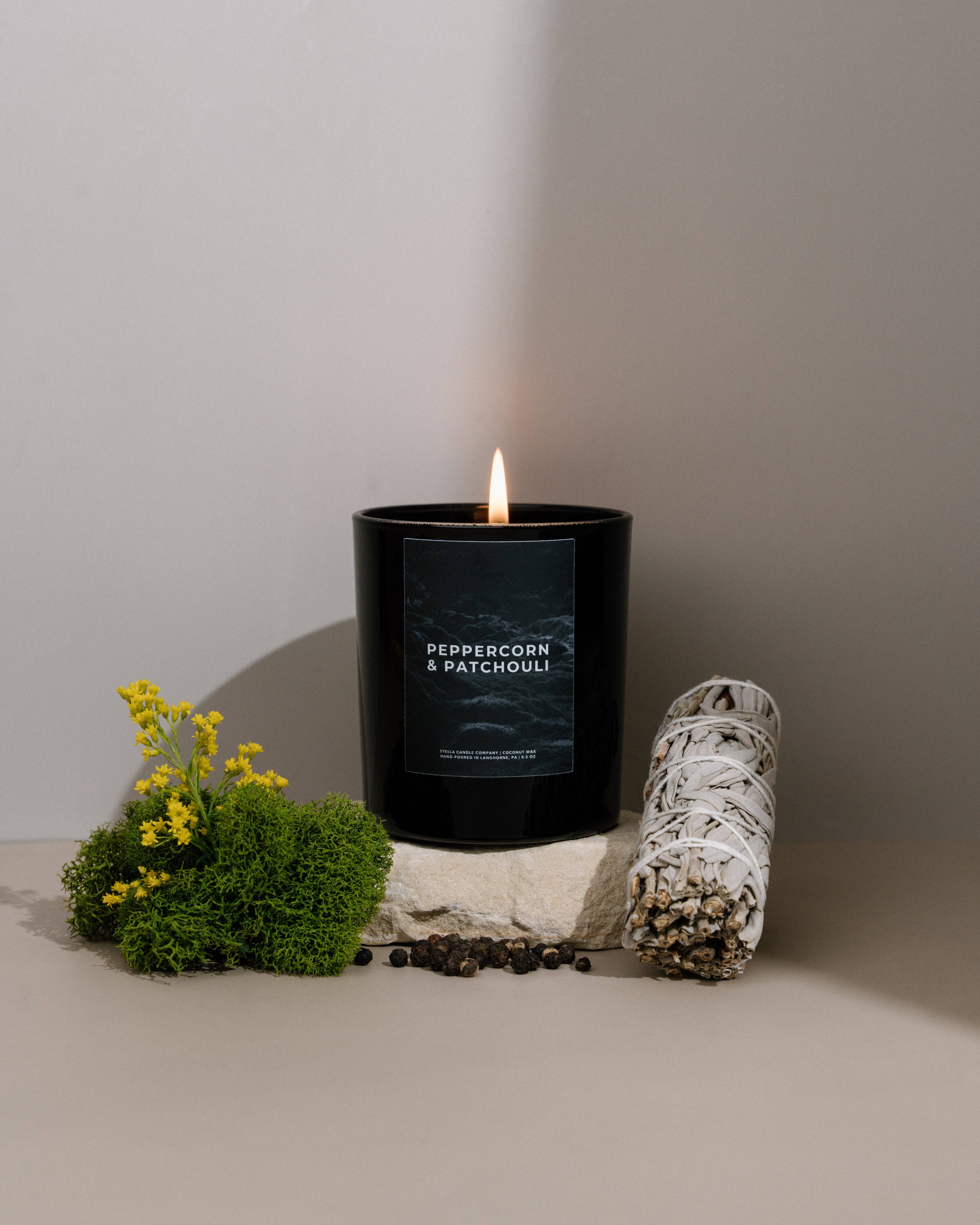 Stella Candle Company – wholesale Jar/filled candle – Peppercorn & Patchouli