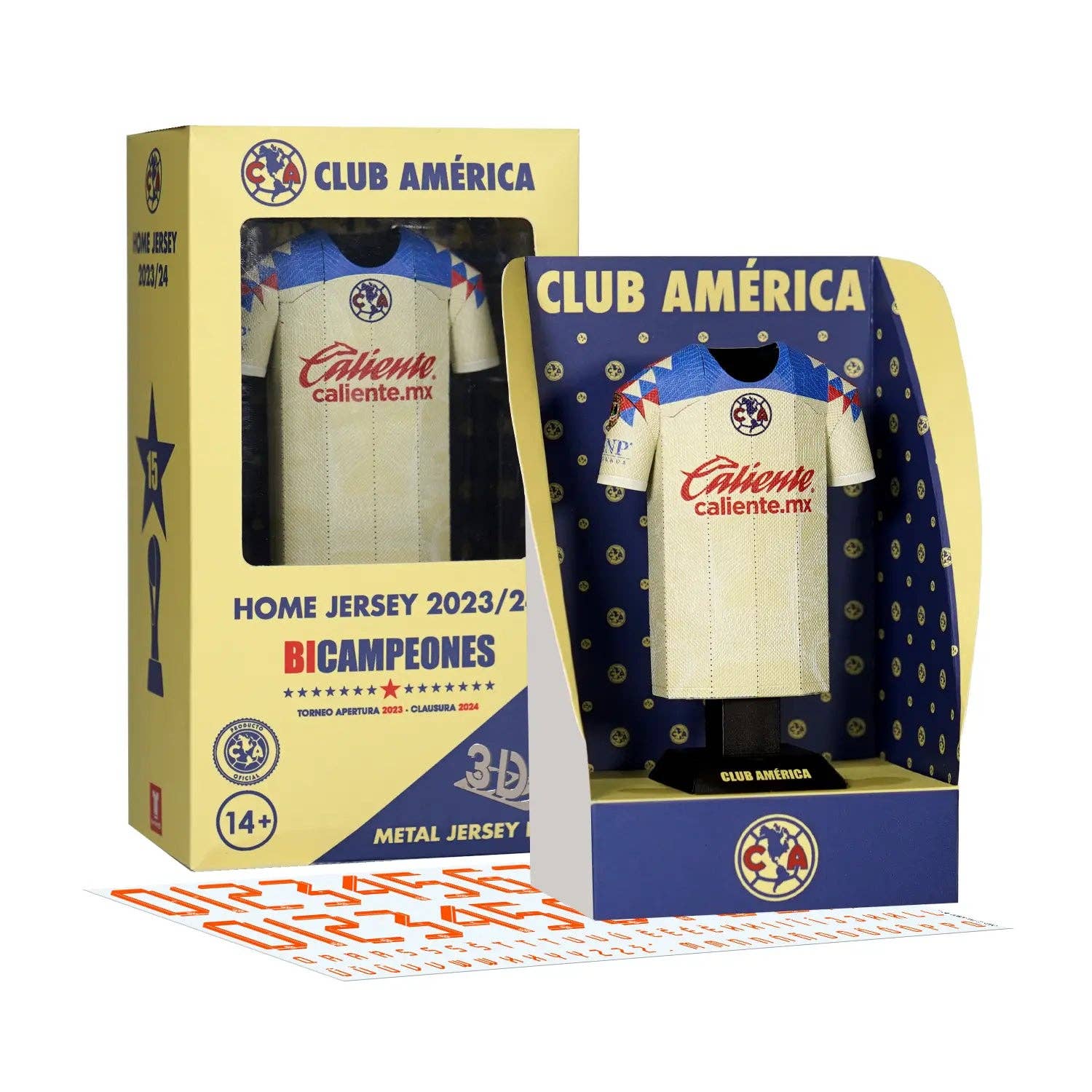 Alloy Collectors - Venta al por mayor Figura decorativa - CLUB AMÉRICA - CAMISETA LOCAL 2023-24 - CAJA DE EXHIBICIÓN