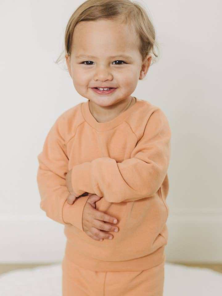 GOTS Certified Organic Cotton Baby & Toddler Sweatshirt for wholesale by Earth Angel Apparel