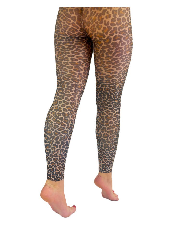 Pamela Mann – Engroshandel Tights - Dame – Små leopardmønstrede strømpebukser uden fødder